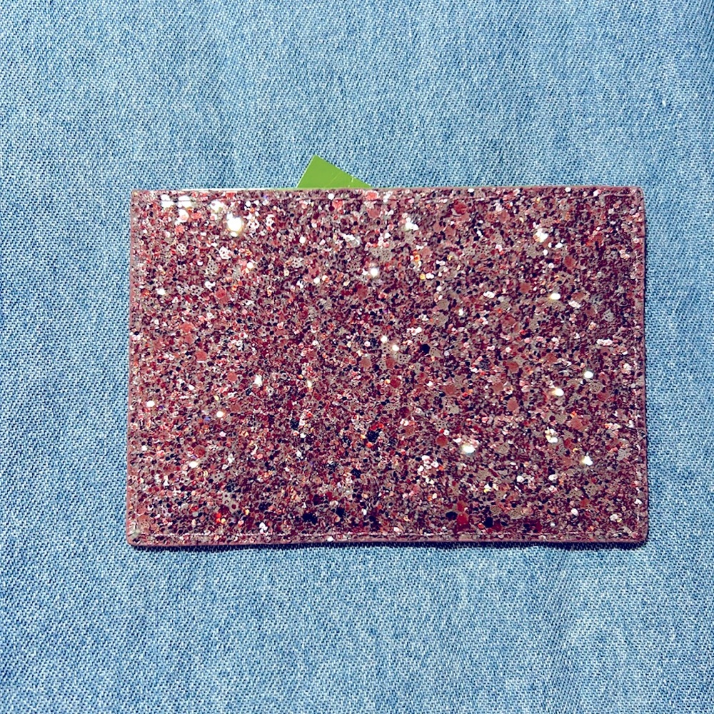 Sparkly Rose colored card wallet